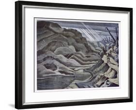 Year of Our Lord 1917, British Artists at the Front, Continuation of the Western Front, Nash, 1918-Paul Nash-Framed Giclee Print