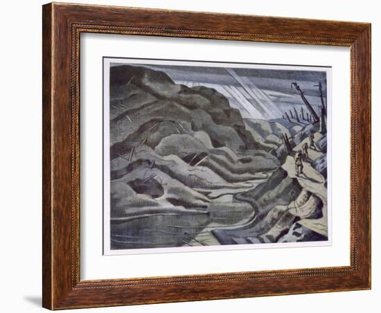 Year of Our Lord 1917, British Artists at the Front, Continuation of the Western Front, Nash, 1918-Paul Nash-Framed Giclee Print