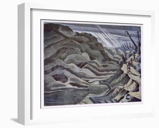 Year of Our Lord 1917, British Artists at the Front, Continuation of the Western Front, Nash, 1918-Paul Nash-Framed Giclee Print