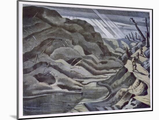 Year of Our Lord 1917, British Artists at the Front, Continuation of the Western Front, Nash, 1918-Paul Nash-Mounted Giclee Print