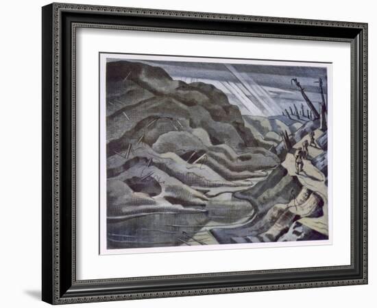Year of Our Lord 1917, British Artists at the Front, Continuation of the Western Front, Nash, 1918-Paul Nash-Framed Giclee Print