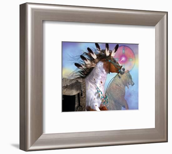 Year of the Bear Horse-null-Framed Art Print