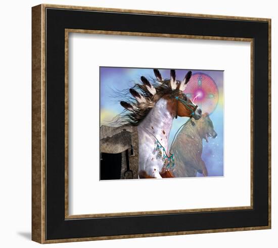 Year of the Bear Horse-null-Framed Art Print