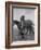 Yearlings Playing Together in the Paddock at Marcel Boussac's Stud Farm and Stables-Lisa Larsen-Framed Photographic Print