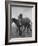 Yearlings Playing Together in the Paddock at Marcel Boussac's Stud Farm and Stables-Lisa Larsen-Framed Photographic Print