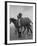 Yearlings Playing Together in the Paddock at Marcel Boussac's Stud Farm and Stables-Lisa Larsen-Framed Photographic Print