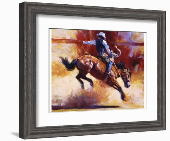 Yeehaw!-Julie Chapman-Framed Art Print