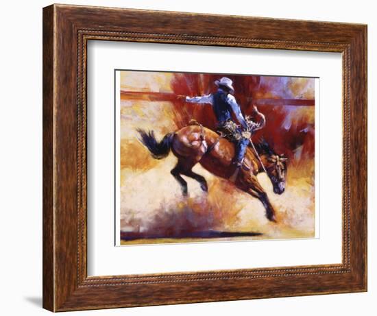 Yeehaw!-Julie Chapman-Framed Art Print