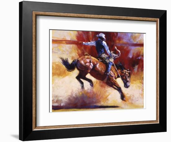 Yeehaw!-Julie Chapman-Framed Art Print