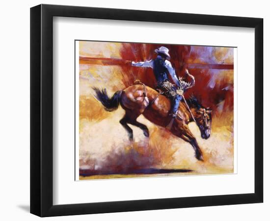 Yeehaw!-Julie Chapman-Framed Art Print