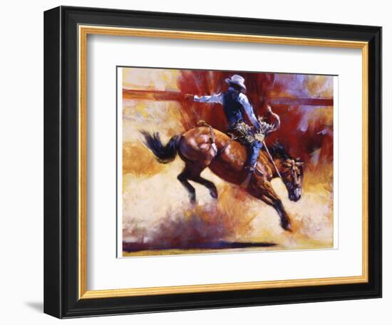 Yeehaw!-Julie Chapman-Framed Art Print