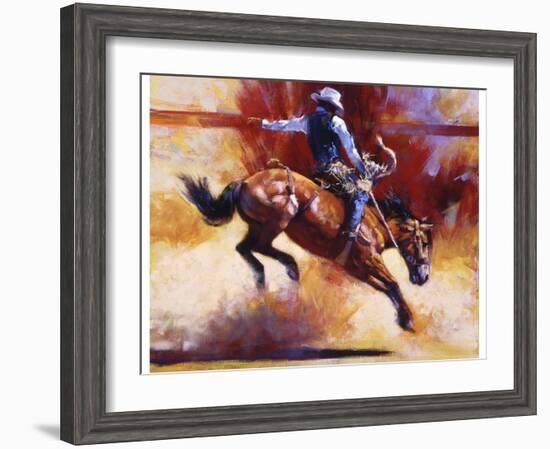 Yeehaw!-Julie Chapman-Framed Art Print