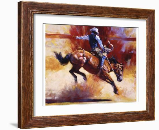 Yeehaw!-Julie Chapman-Framed Art Print