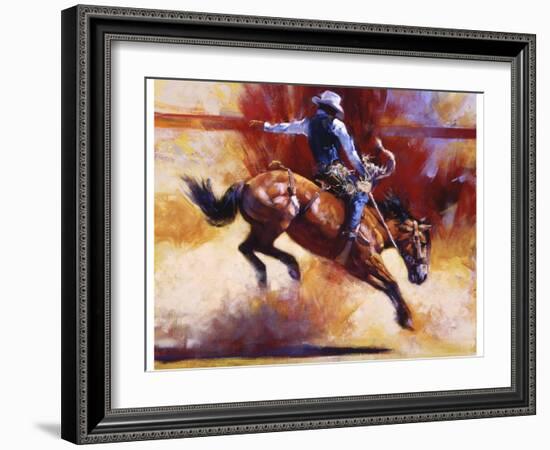 Yeehaw!-Julie Chapman-Framed Art Print