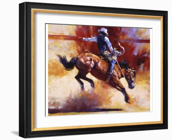 Yeehaw!-Julie Chapman-Framed Art Print