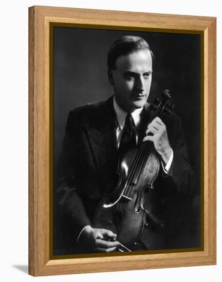 Yehudi Menuhin Violinist as a Young Man-null-Framed Premier Image Canvas