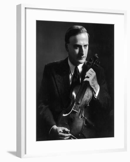 Yehudi Menuhin Violinist as a Young Man-null-Framed Photographic Print