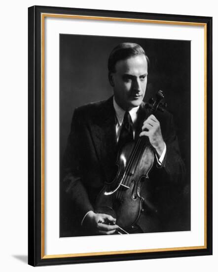 Yehudi Menuhin Violinist as a Young Man-null-Framed Photographic Print