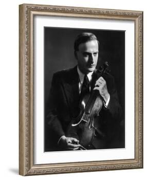 Yehudi Menuhin Violinist as a Young Man-null-Framed Photographic Print