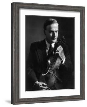Yehudi Menuhin Violinist as a Young Man-null-Framed Photographic Print