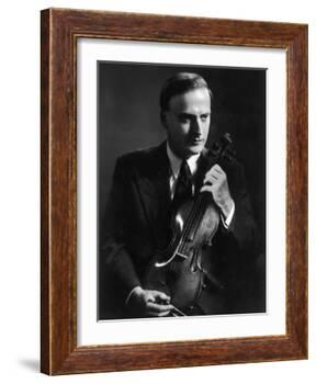 Yehudi Menuhin Violinist as a Young Man-null-Framed Photographic Print