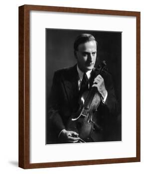 Yehudi Menuhin Violinist as a Young Man-null-Framed Photographic Print