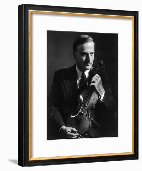 Yehudi Menuhin Violinist as a Young Man-null-Framed Photographic Print