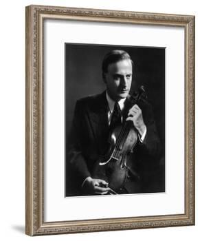 Yehudi Menuhin Violinist as a Young Man-null-Framed Photographic Print