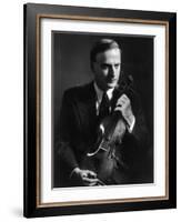 Yehudi Menuhin Violinist as a Young Man-null-Framed Photographic Print