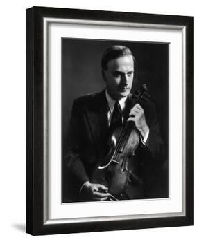 Yehudi Menuhin Violinist as a Young Man-null-Framed Photographic Print