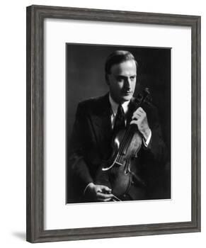 Yehudi Menuhin Violinist as a Young Man-null-Framed Photographic Print