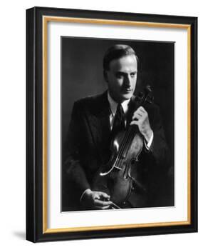 Yehudi Menuhin Violinist as a Young Man-null-Framed Photographic Print