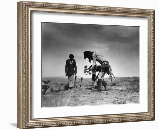 Yeibichai Ceremony, c1905-Edward S. Curtis-Framed Giclee Print