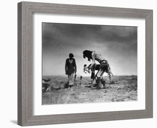 Yeibichai Ceremony, c1905-Edward S. Curtis-Framed Giclee Print