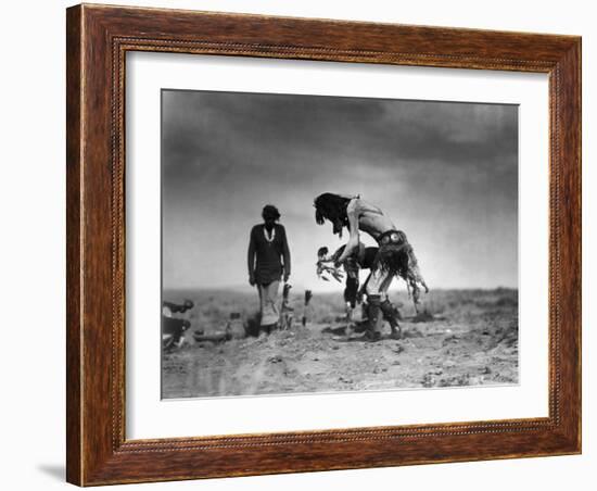 Yeibichai Ceremony, c1905-Edward S. Curtis-Framed Giclee Print