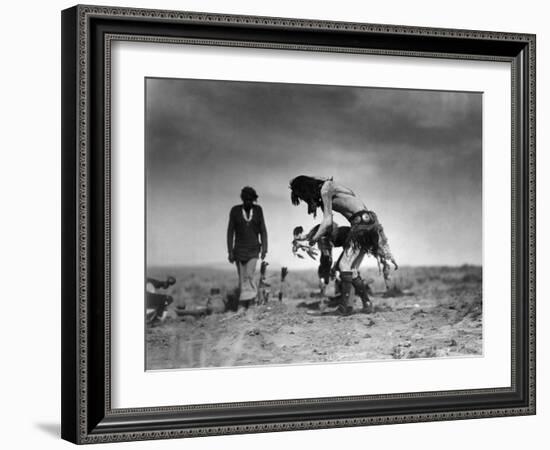 Yeibichai Ceremony, c1905-Edward S. Curtis-Framed Giclee Print