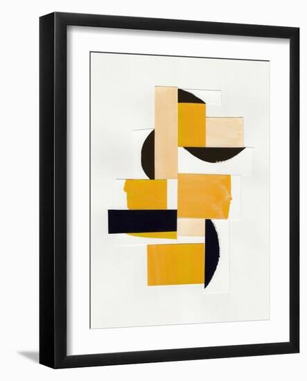 Yellow Abstract Collage-Alisa Galitsyna-Framed Giclee Print