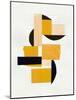 Yellow Abstract Collage-Alisa Galitsyna-Mounted Giclee Print