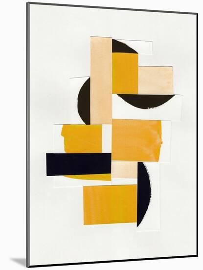 Yellow Abstract Collage-Alisa Galitsyna-Mounted Giclee Print
