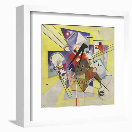 Yellow Accompaniment, February-March 1924-Wassily Kandinsky-Framed Art Print