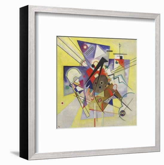 Yellow Accompaniment, February-March 1924-Wassily Kandinsky-Framed Art Print