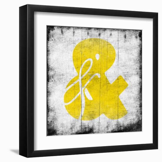 Yellow Ampersand-Jace Grey-Framed Art Print