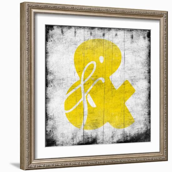 Yellow Ampersand-Jace Grey-Framed Art Print