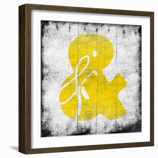 Yellow Ampersand-Jace Grey-Framed Art Print