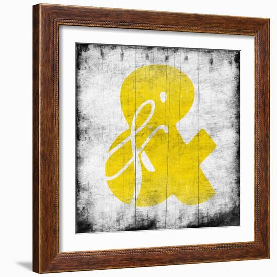 Yellow Ampersand-Jace Grey-Framed Art Print