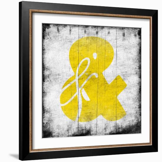 Yellow Ampersand-Jace Grey-Framed Art Print