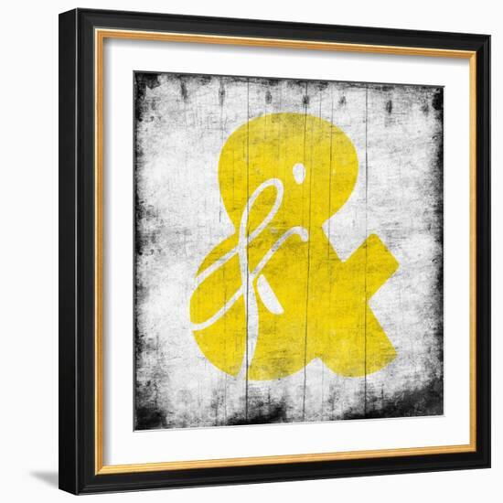 Yellow Ampersand-Jace Grey-Framed Art Print