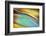 Yellow and Aqua Blue Flow-Cora Niele-Framed Photographic Print