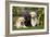 Yellow and Black Labrador Puppies-null-Framed Photographic Print