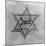 Yellow and Black Star Which the Jews Were Required to Wear in Occupied Holland During World War 2-null-Mounted Photo